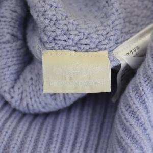 Diagram GRACE CONTINENTAL 20AW ケーブルニットワンピース ロング丈 ミモレ丈 レースアップ 長袖 ボリュームスリーブ 花柄刺繍 ウール混 36 S