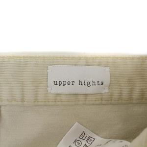 upper hights THE LADY コーデュロイパンツ テーパード ストレッチ W22 ライトベージュ