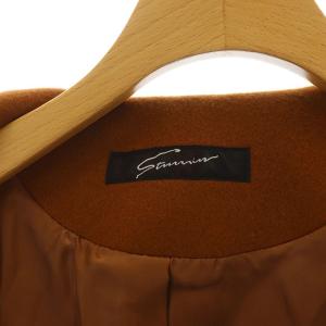 STUNNING LURE 19AW ノーカラーコート ロング丈 ベルト ウール 1 ブラウン