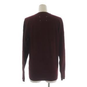 Martin Margiela 4 15AW ニット セーターVネック プルオーバー 長袖 ウール S ボルドー