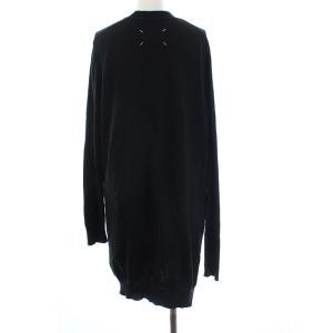 Martin Margiela 1 17SS ロング ニットカーディガン 長袖 アシンメトリー 切替 M ブラック