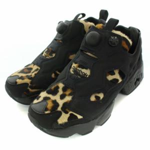 Reebok INSTAPUMP FURY ANIMAL スニーカー レオパード柄 25cm ベージュ