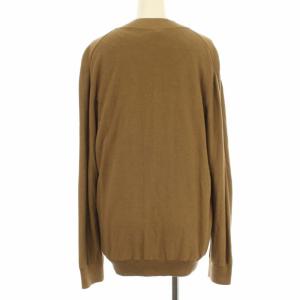 HERMES PARIS アンサンブル ニット カーディガン シルク混 42 44 茶