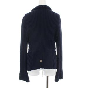 CHANEL 2011年製 カーディガン ジャケット ココマーク M ネイビー P40706K02995