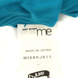me ISSEY MIYAKE 19AW カットソー プリーツ ハイネック 長袖 F ブルー