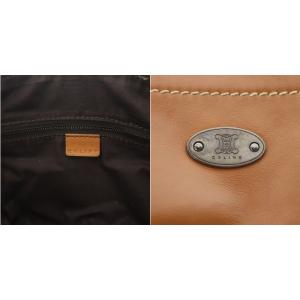 CELINE レザーハンドバッグ ブラウン
