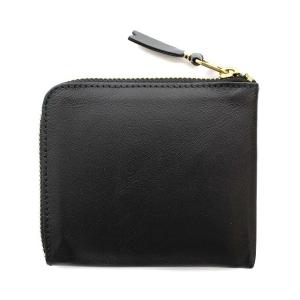 COMME des GARCONS 財布 コインケース 小銭入れ カウレザー L字ファスナー レザー 牛革 ブラック