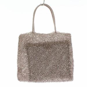 ANTEPRIMA BGS047057 スタンダード スクエア ラージ ワイヤーバッグ インナーバッグ PVC ピンク