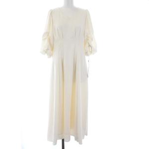 CELFORD 21SS ニットベストレイヤードワンピース 38 オフホワイト