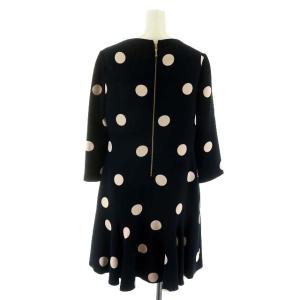 kate spade new york ひざ丈ドットワンピース 4 ネイビー