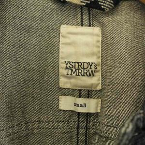 YSTRDY'S TMRRW 18SS デニムロデオコート ミドル USED加工 コットン 日本製 S  グレー YT-J0202