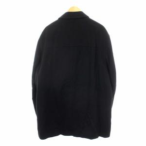 Ermenegildo Zegna ステンカラーコート ウール カシミヤ混 アウター 58 ブラック