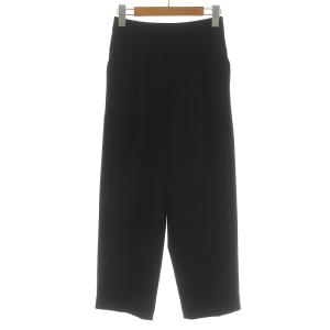 20AW ダブルクロスゴムクロップドパンツ イージー 34 XS ブラック