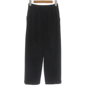 ENFOLD 20AW ダブルクロスゴムクロップドパンツ イージー 34 XS ブラック