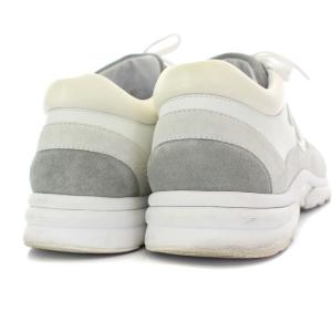 CHANEL 18AW サイドココ スニーカー スエー 40 グレー ブルー