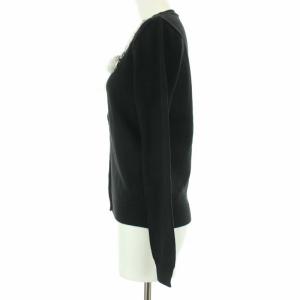 Chesty 19AW スタータッセルカーディガン ニット 長袖 ビジュー ラインストーン ウール混 F ブラック