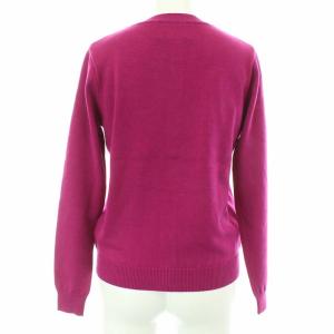 Chesty 19AW スタータッセルカーディガン ニット 長袖 ハイゲージ ビジュー ラインストーン ウール混 F パープル