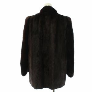 SAGA MINK SELECTED ファーコート ミドル ミンクファー 毛皮 銀サガ ブラウン