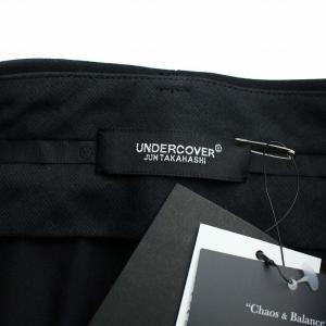 UNDERCOVER 21AW ドレープアキ立体二重パンツ スラックス S ブラック