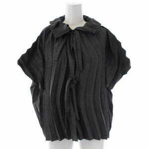 20SS WAVE PLEATS プリーツブラウス リボン グレー