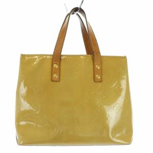 LOUIS VUITTON M91144 ヴェルニ リードPM ハンドバッグ エナメル ベージュ 