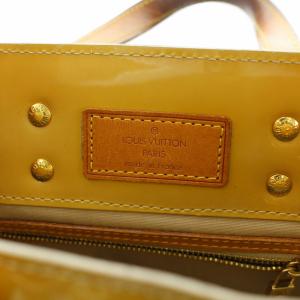 LOUIS VUITTON M91144 ヴェルニ リードPM ハンドバッグ エナメル ベージュ 
