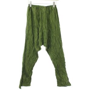 ヴィンテージ 90s 00s 銀タグ プリーツ サルエルパンツ イージーパンツ M グリーン