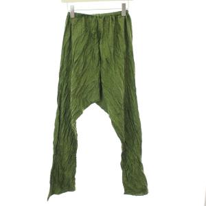 ISSEY MIYAKE ヴィンテージ 90s 00s 銀タグ プリーツ サルエルパンツ イージーパンツ M グリーン