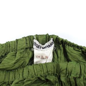 ISSEY MIYAKE ヴィンテージ 90s 00s 銀タグ プリーツ サルエルパンツ イージーパンツ M グリーン