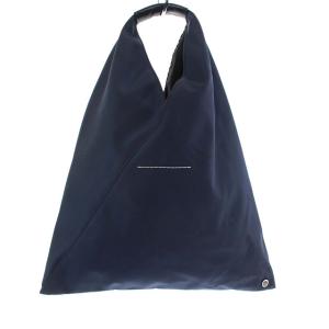 MM6 2020年製 ジャパニーズトライアングル ハンドバッグ ロゴ ネイビー