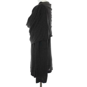 FENDI 長袖 カットソー ボリュームオフタートル 無地 42 チャコールグレー