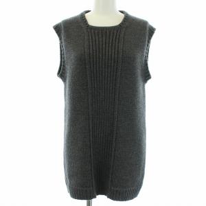 ベスト ニット プルオーバー クルーネック 40 グレー