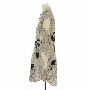ETRO チュニック シャツ ペイズリー柄 イタリー製 42 グレー ベージュ