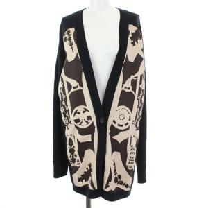 近年モデル ツイルレーヌ ETRIERS 鎧 カーディガン シルク ウール XS