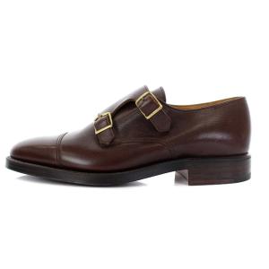 JOHN LOBB WILLIAM ダブルモンクストラップ ビジネスシューズ レザー25.5cm ブラウン 9008