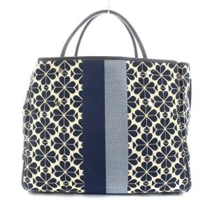 kate spade new york 22SS スペード フラワー ジャカード ストライプ エブリシング ミディアム トート 2WAY