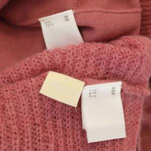 Diagram GRACE CONTINENTAL 21AW レイヤード モヘヤニット セーター ショート丈 フレアワンピース 長袖 36 ピンク