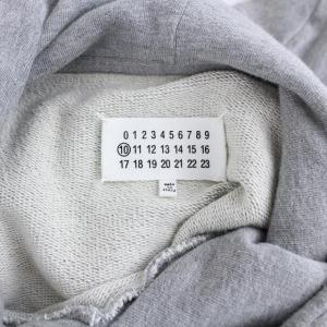 Martin Margiela 10 メゾンマルジェラ 18SS SWEATSHIRT WITH PATCH パーカー 44 グレー