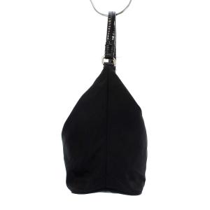 PRADA ハンドバッグ ワンハンドル 三角プレート ナイロン ブラック