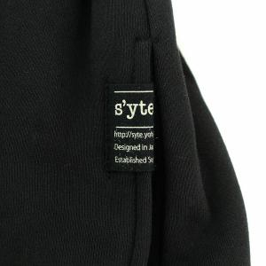 S’YTE ヨウジヤマモト 17SS サルエルスウェットパンツ イージー ワイド コットン S ブラック