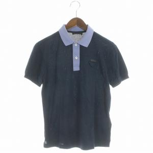 高価買取中】PRADA プラダ ポロシャツ ロゴ 半袖 S ネイビー | 古着 セールショッピング Prada リネアロッサ メッシュポロシャツ ポロシャツ