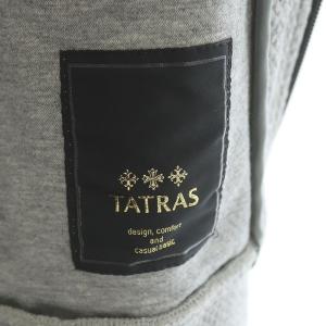 TATRAS ISCHIA パーカー ジップアップ フード コットン 2 M グレー MTA15S8010