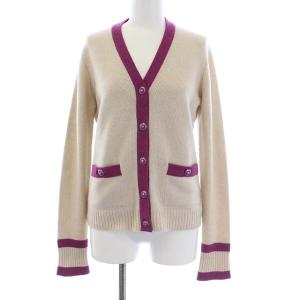 07C カシミヤカーディガン ココボタン 42 ベージュ