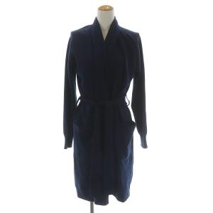 ロングカーディガン カシミヤ F 紺