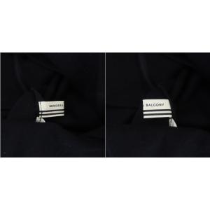 BORDERS at BALCONY 19AW MELTON JERSEY DRESS フレアワンピース 38 紺