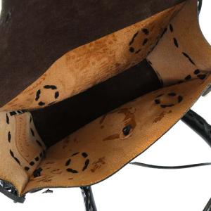 CARVING TRIBES カービングバッグ レザー リボン ブラック