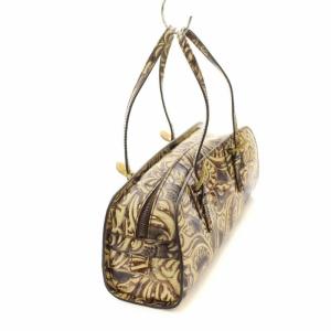 FENDI ハンドバッグ 総柄 レザー ベージュ