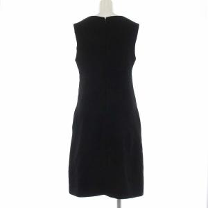 PRADA ワンピース ひざ丈 ノースリーブ 40 M ブラック