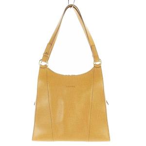 LOEWE トートバッグ レザー ロゴ ベージュ