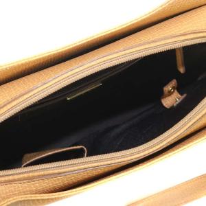 LOEWE トートバッグ レザー ロゴ ベージュ